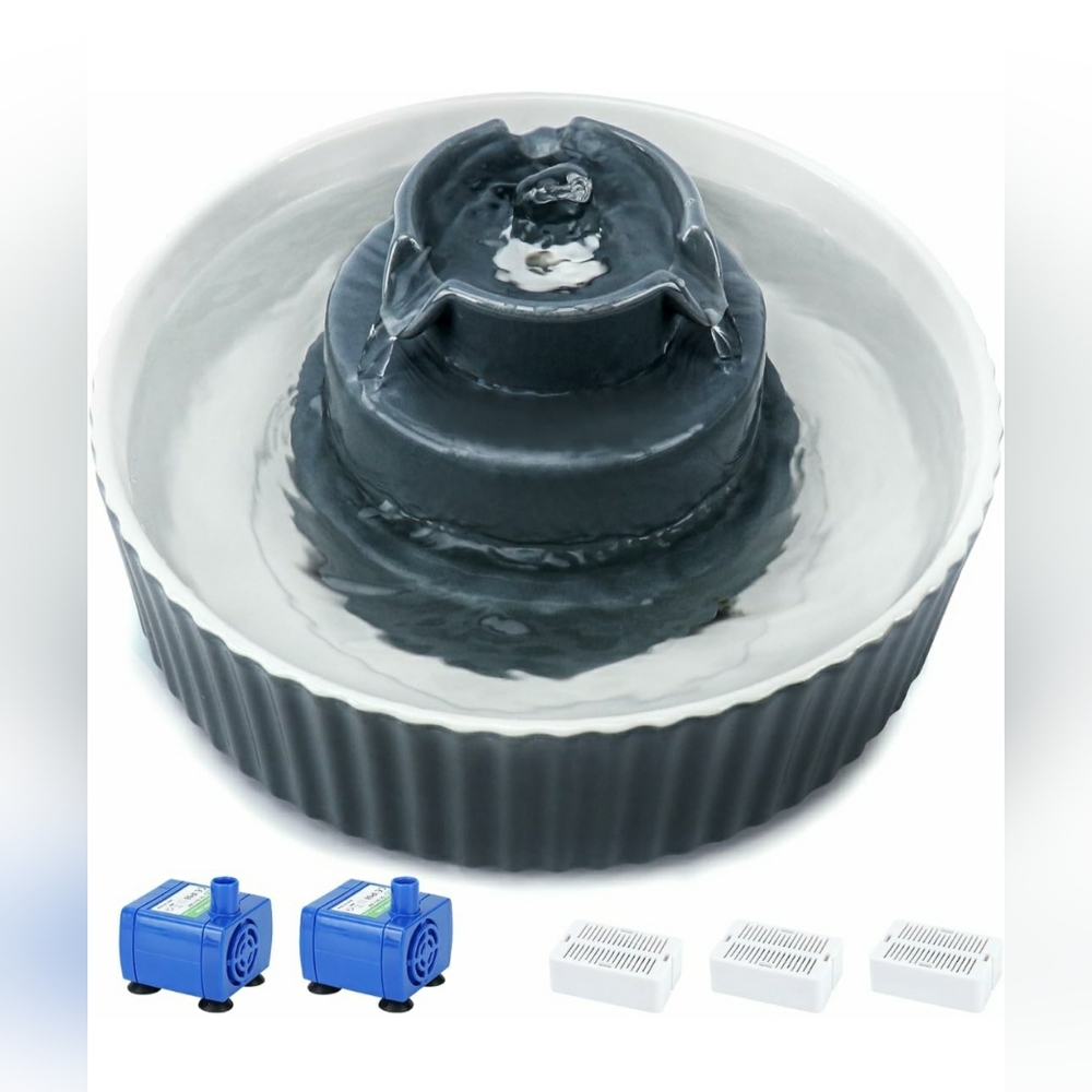 Ceramic Cupcake Pet Fountain